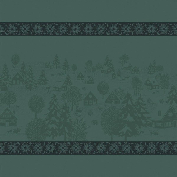 Nappe de Noël coton Sous les étoiles Gui, Le...