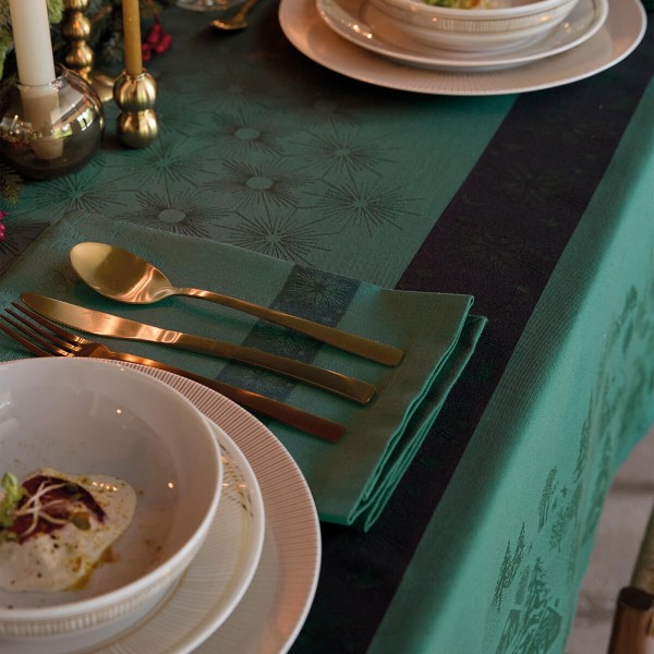 Petit Carré déco de Noël Sous les étoiles Gui,...