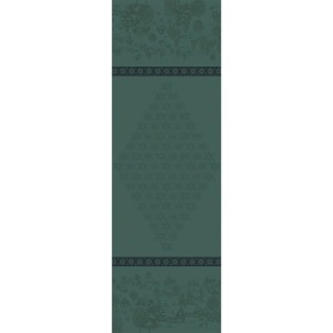 Chemin de table de Noël coton Sous les étoiles Gui, Le Jacquard Français