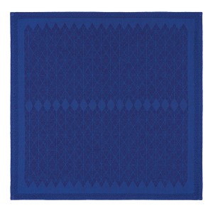 Serviettes de table coton et lin Club Deep blue, Le Jacquard Français