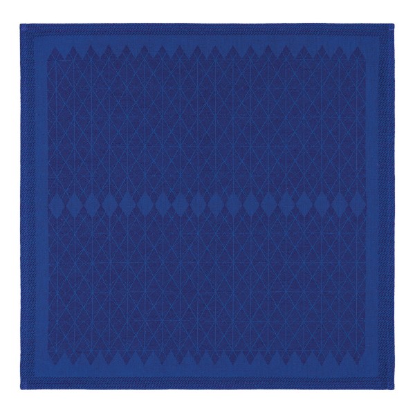 Serviettes de table coton et lin Club Deep blue, Le Jacquard Français