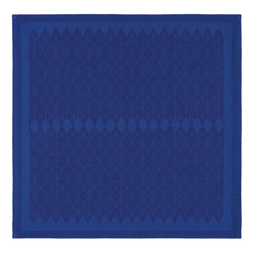 Serviettes de table coton et lin Club Deep blue, Le Jacquard Français