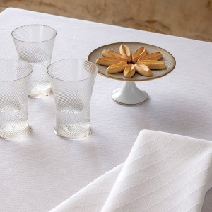 Serviettes de table coton et lin Club Albâtre, Le Jacquard Français 2
