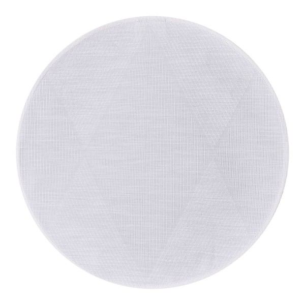 Sets de table antitache coton et lin Club Losanges Albâtre D42cm, Le Jacquard Français