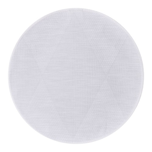 Sets de table antitache coton et lin Club Losanges Albâtre D42cm, Le Jacquard Français