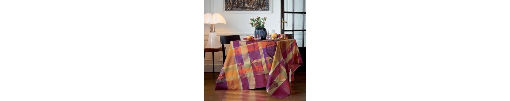 Tissu au metre et nappe sur mesure, damasse, jacquard, qualite, france