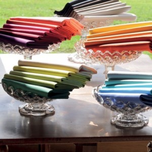 Serviettes de table unies