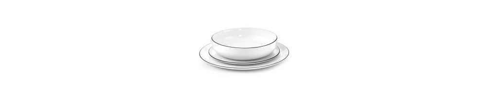 Assiette porcelaine - Vaisselle en porcelaine de luxe design, moderne