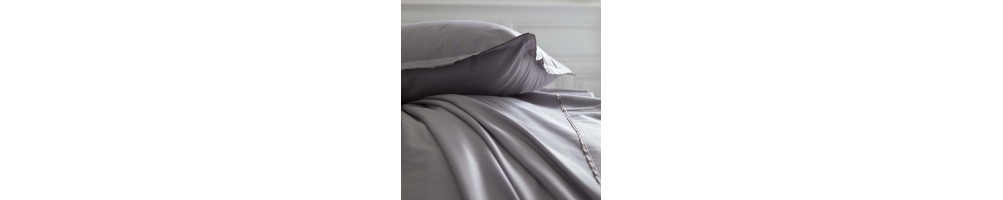 Linge de lit satin de coton haut de gamme, parures de lit de luxe