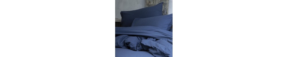 Linge de lit coton flammé, parures de lit coton flammé haut de gamme