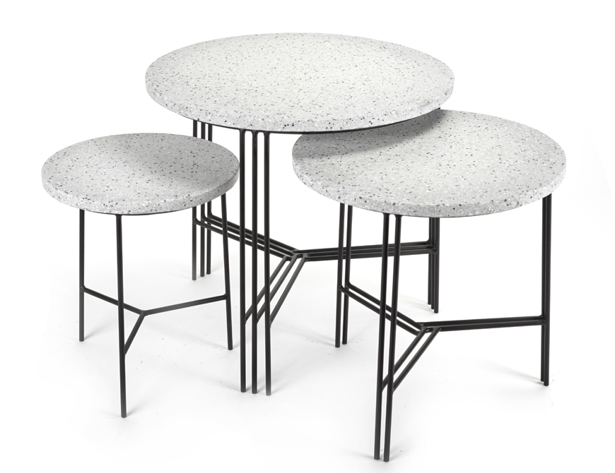 table d appoint design gigogne deco originale terrazzo serax